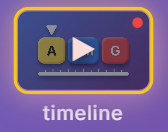 Timeline knop